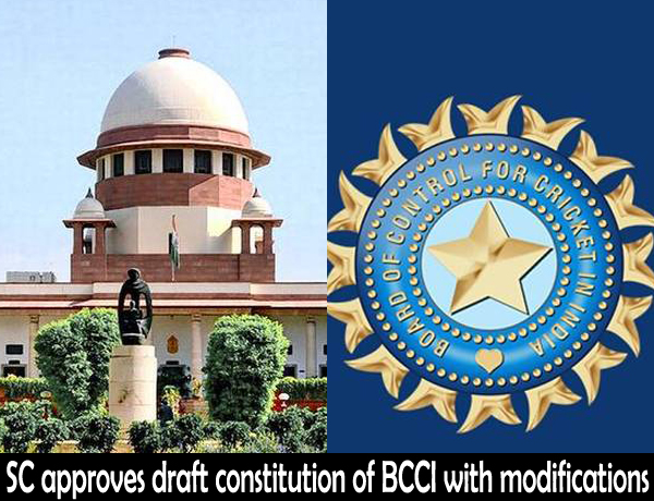 SC approves draft constitution of BCCI with modifications