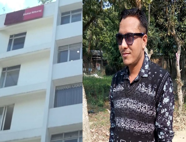 Hemen Pathak was found hanging from a room of Hotel Rituraj where he was working.