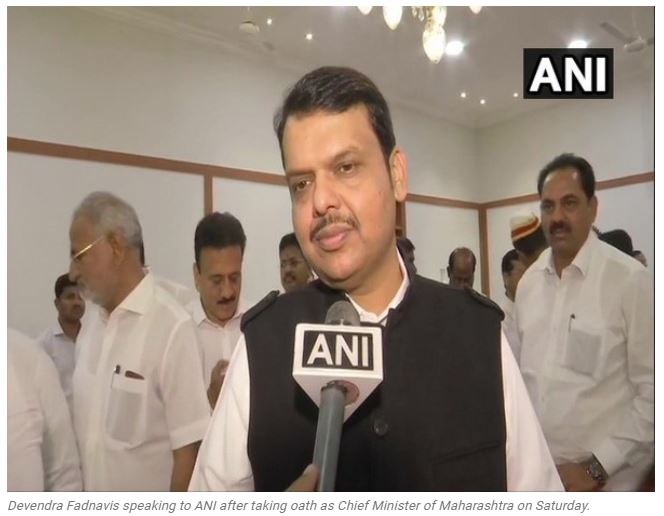 Maharashtra needed stable govt, not 'khichdi' govt, says Fadnavis after taking oath as CM