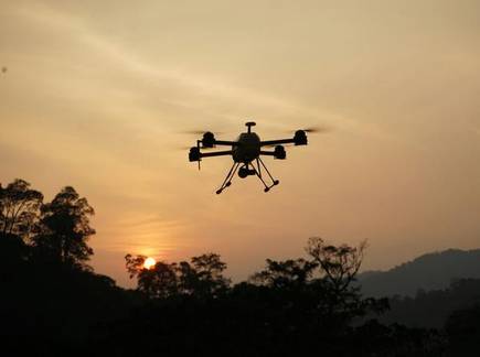 Police uses drones to monitor situation in North East Delhi