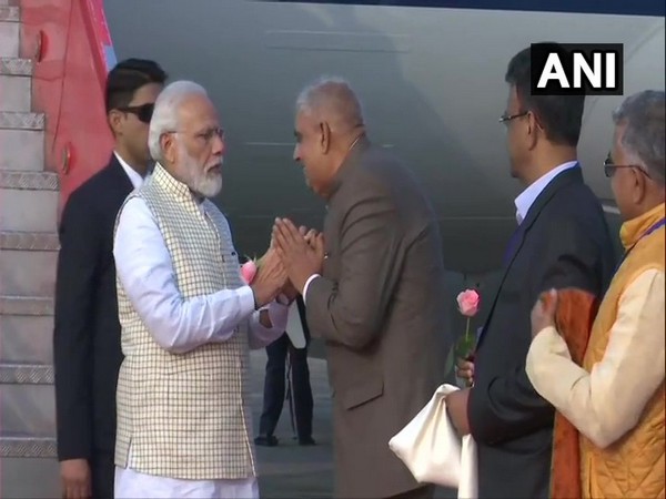 PM Modi arrives in Kolkata on his two-day visit to West Bengal