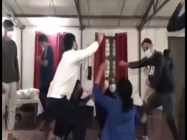 Students rescued from China dance at Haryana coronavirus isolation facility