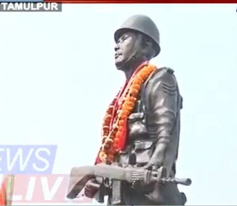 Pulwama Attack Anniversary: Assam’s CRPF Jawan Maneswar Basumatary’s statue unveiled