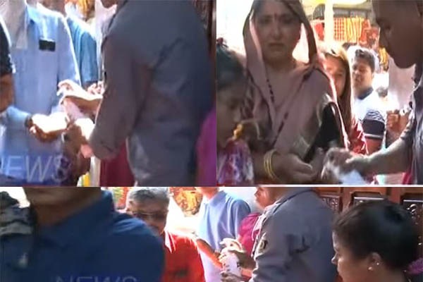 Coronavirus: Kamkahya Devalaya distributes sanitizers to devotees
