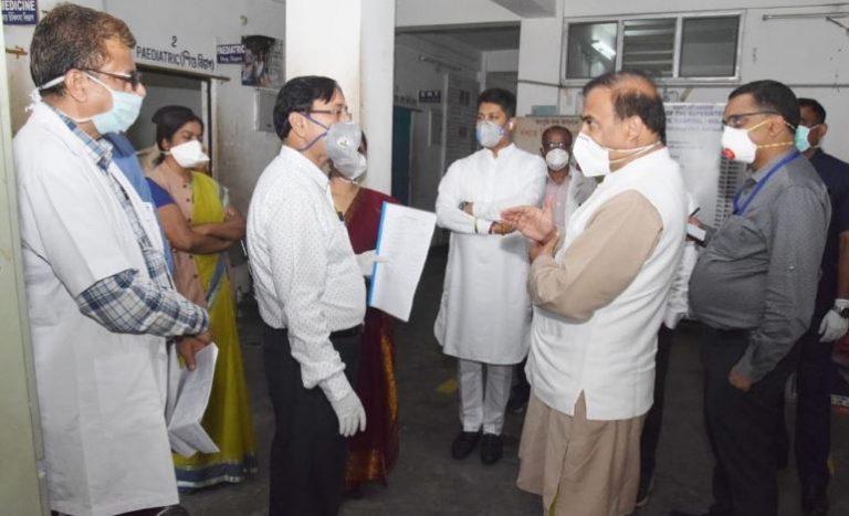 Coronavirus: Himanta Biswa Sarma visits Kushal Konwar Civil Hospital at ...