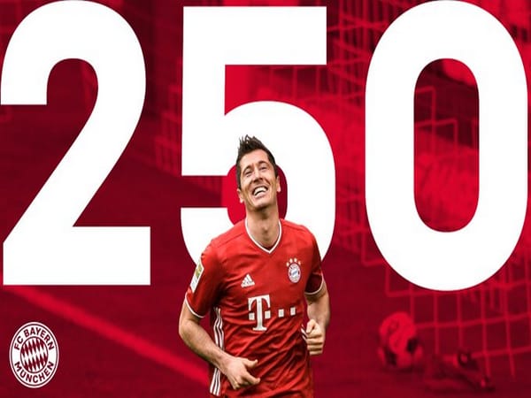Bayern Munich striker Robert Lewandowski has become the third player to go past the 250-goals mark in the German competition, Bundesliga. The 32-year-old is now only the third player in Bundesliga history to reach the landmark after Gerd Muller (365) and Klaus Fischer (268), Goal.com reported. However, the striker is the first non-German to score 250 goals in Bundesliga. Lewandowski achieved the feat in Bayern Munich's 2-1 victory against Wolfsburg at the Allianz Arena on Wednesday (local time). The striker scored his 250th goal through a header and then, later on, he registered his 251st goal to hand Bayern a win and much-needed three points. Lewandowski took 332 games to go past the 250-goals mark, and this has made him quicker than Fischer (460) but not as quick as Muller (284). The striker has scored 22 goals in 20 Bundesliga games against Wolfsburg and this is the most he has scored against a single opponent. Lewandowski had made the move to Bayern Munich from Borussia Dortmund in 2014, where he has remained for the past seven seasons. He has won the Bundesliga in every season he has played for Bayern, and he finally lifted the Champions League 2019-20 campaign when his side defeated Paris Saint-Germain in the finals. (ANI)