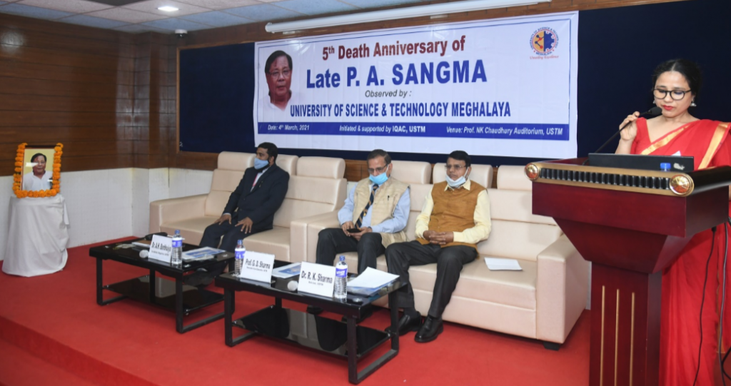 P A Sangma remembered at USTM