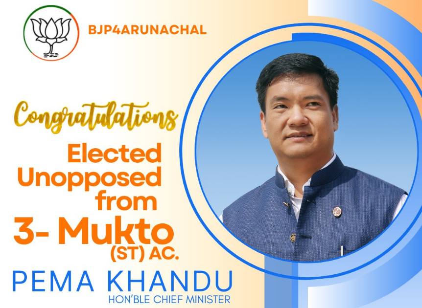 Arunachal Assembly Election Cm Khandu Among Bjp Candidates To Win