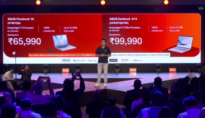 ASUS Zenbook A14 and Vivobook 16 Launched in India: AI-Powered Laptops with Snapdragon Processors