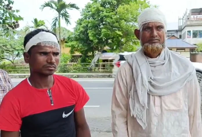 In a sensational highway robbery at Kaliabor in Assam, seven masked robbers stopped a pick-up van in which two traders were travelling and looted Rs 2.5 lakh and three mobile phones from them.