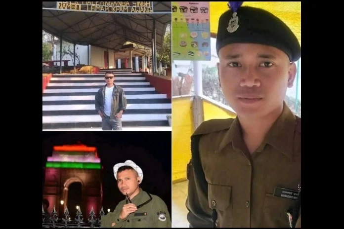 BSF jawan Deepak Chimngakham, hailing from Yairipok in Manipur, was killed in shelling by Pakistani Rangers in RS Pora sector.