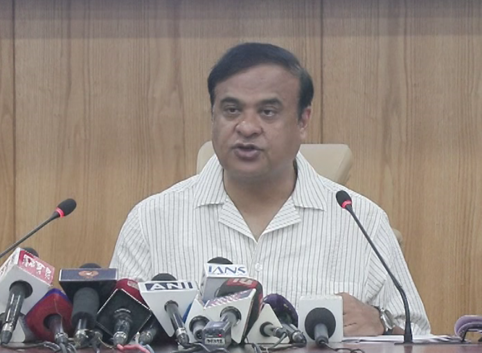 Assam CM Dr Himanta Biswa Sarma addresses media