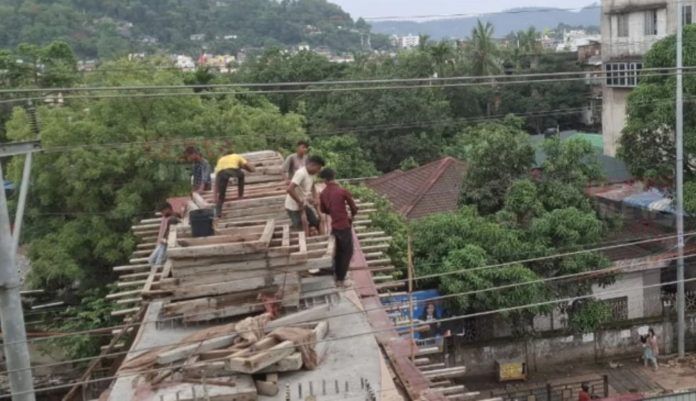 Electric Shock at Chandmari Flyover Site Leaves Worker Seriously Hurt