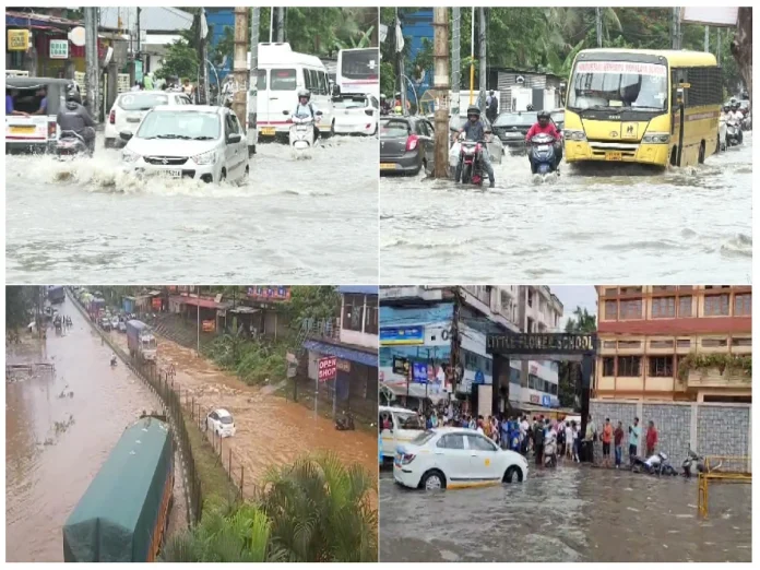 Several localities of Guwahati experienced severe waterlogging after heavy rains lashed the capital city on Thursday morning.