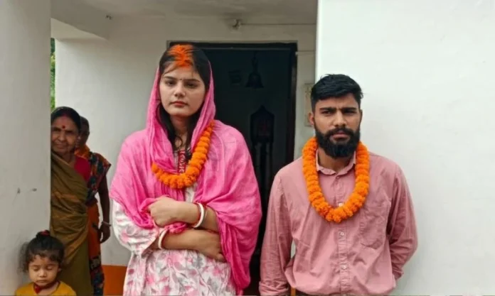 A woman in Jamui, Bihar, married her nephew-in-law in the presence of her husband.