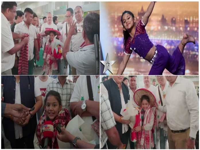 Super dancer Binita Chetry arrived in Guwahati after winning the second runners-up position in Britain's Got Talent (BGT) 2025