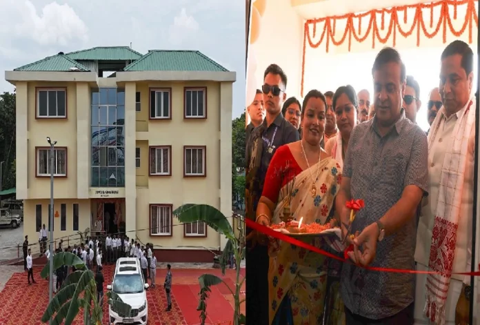 CM Dr Himanta Biswa Sarma inaugurating the newly-built IB at Ghagrapar in Nalbari district.
