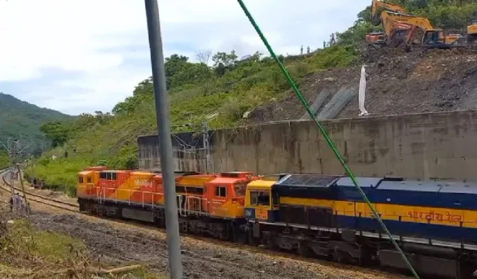NF Railway Haflong resumes movement of trains in landslide-hit Lumding-Badarpur route