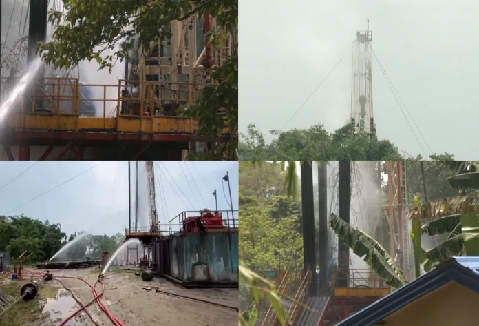 The blowout in the ONGC well was first seen on June 12 during a routine servicing