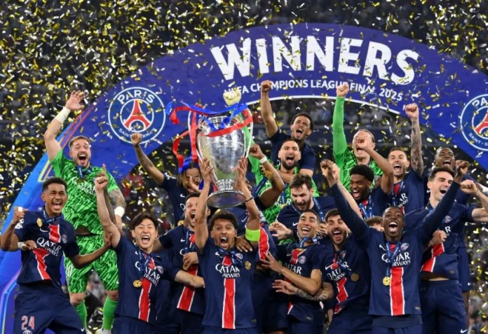 PSG defeated Inter Milan 5-0 to win their first-ever UEFA Champions League crown.