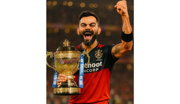 Virat Kohli finally lifts IPL trophy, Sachin Tendulkar praises jersey no.18 with heartfelt message