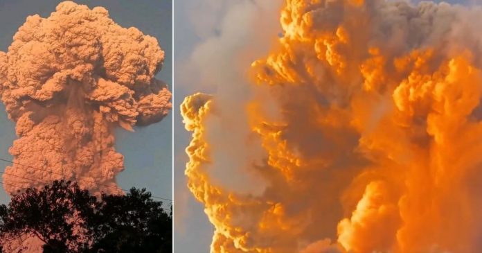 Volcano Eruption in Indonesia 11 KM Ash Cloud Rises from Mount Lewotobi - Watch
