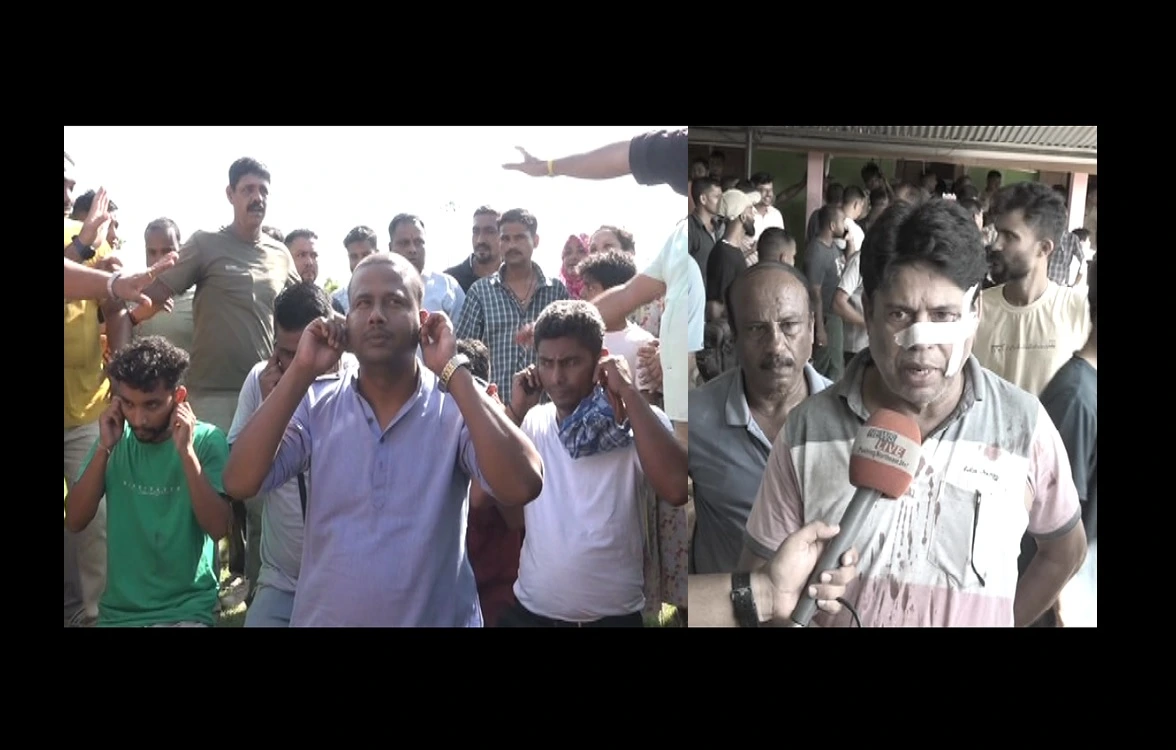 Alternative medicine expert Pankaj Pathak, accused of assaulting a retired teacher, forced to kneel down and apologise