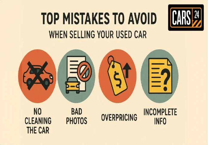 Top mistakes to avoid while selling used cars